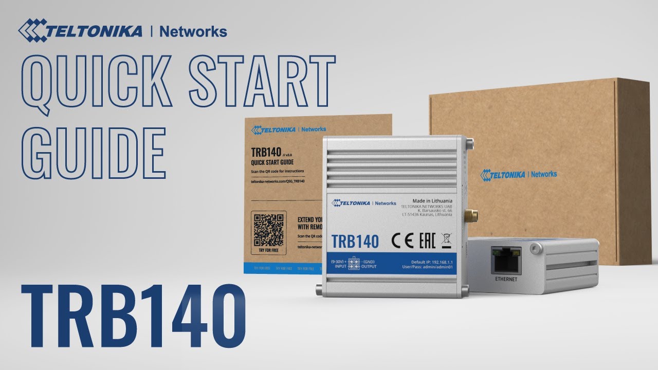 Quick Start Guide | Teltonika Networks TRB140 Gateway