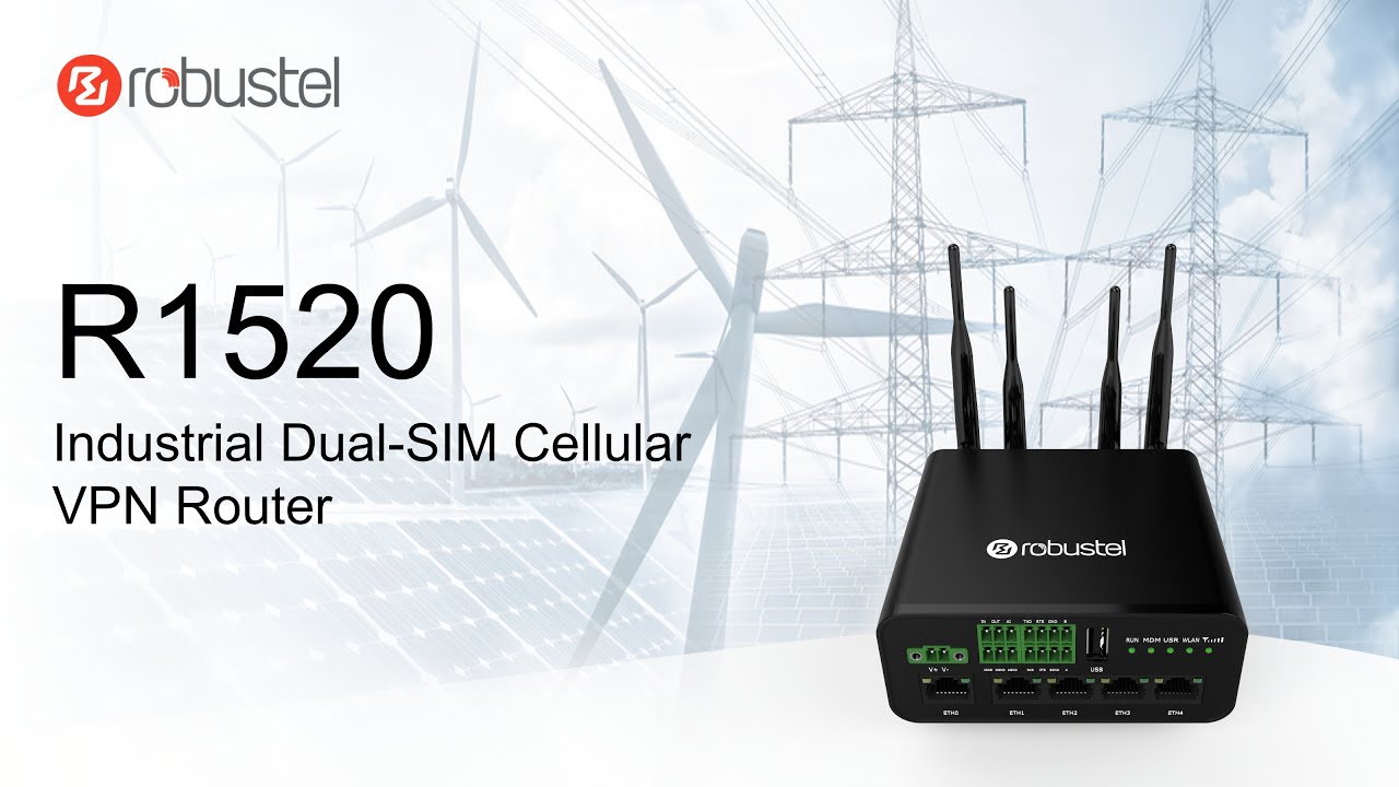 R1520 - Industrial Dual-SIM Cellular VPN Router | Robustel