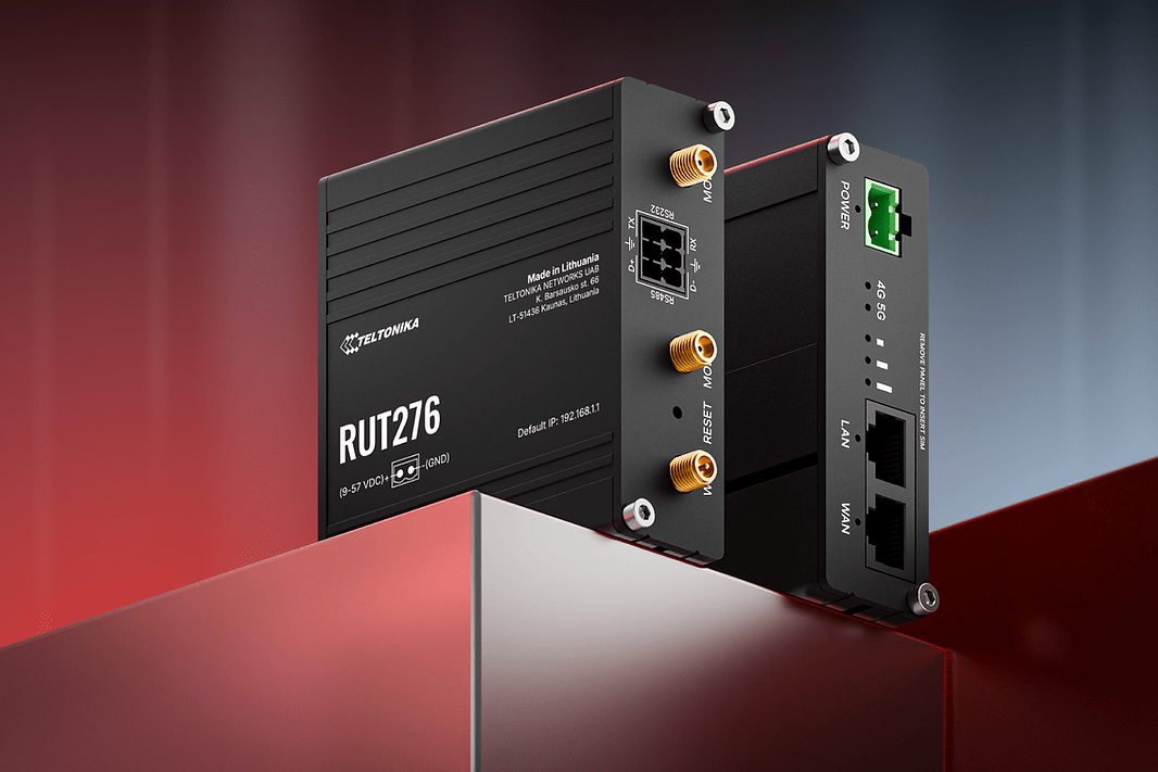 Teltonika RUT276 industrial 5G Redcap router